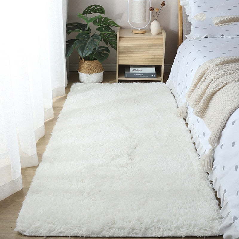 40*60cm/50*80cm Warm Carpet Bedroom Bedside Blanket Home Living Room Girl Room Plush Blanket Under The Bed