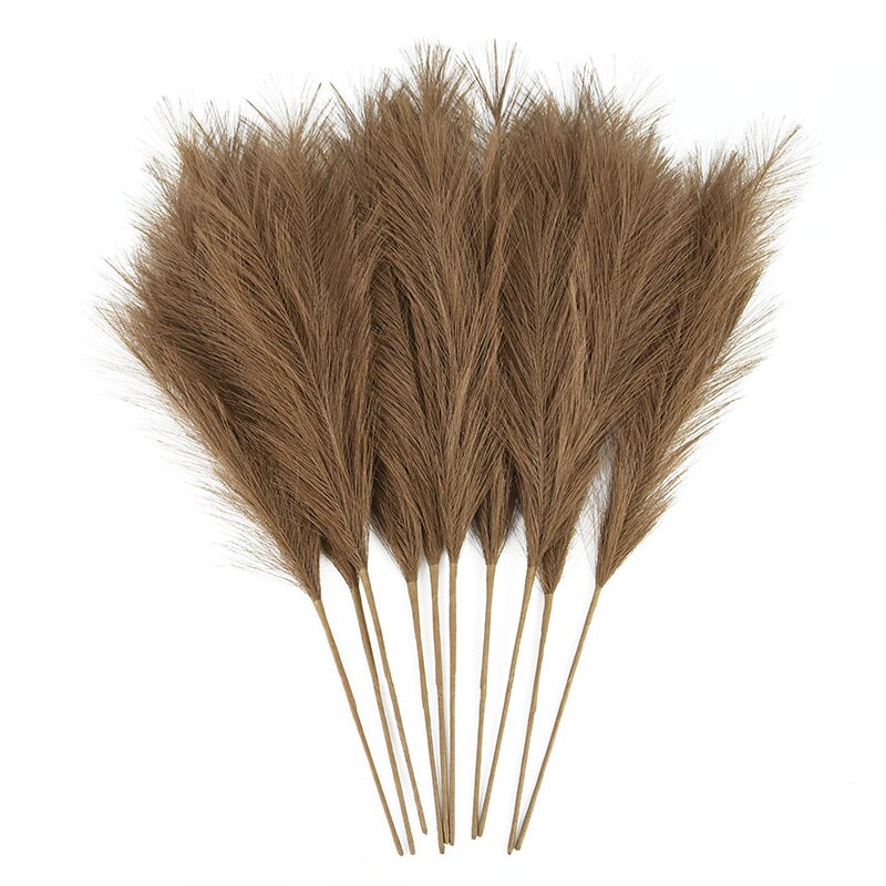 1PC Artificial Pampas Grass Branch Flowers Vase Decorations Fake Plants Wedding Arch Wall Christmas Home Decor Faux Reed Flower