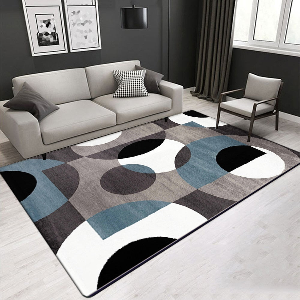 Nordic Geometric Carpet for Living Room Modern Luxury Decor Sofa Table Large Area Rugs Bathroom Mat Alfombra Para Cocina Tapis