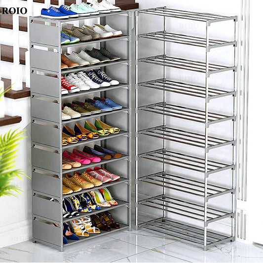 New Simple Shoe Rack Handrial Sturdy Removable Hallway Shoe Rack Space-saving Organizer Stand Holder Home Furniture Shoe Cabinet