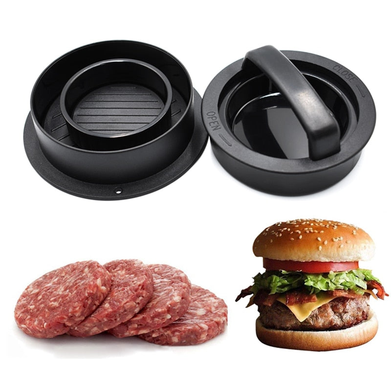 Hamburger Press ABS Hamburger Maker Round Shape Chef Cutlets Outdoor Hamburger Meat Beef Grill Burger Press Patty Maker Mold