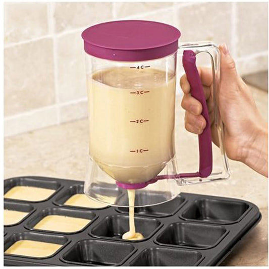 Cupcake Pancake Cookies Cream Dispenser Cake Mix Jug Baking Essentials Maker Cooking Tools Funnel Measuring cup Accessories