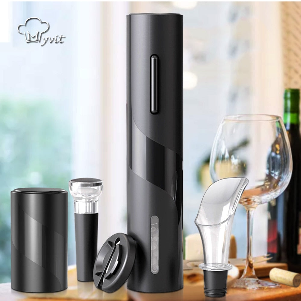 Electric Wine Opener Automatic Corkscrew Wine Openers for Beer Rechargeable Bottle Opener Foil Cutter Kitchen Bar Can Opener